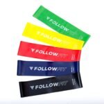 SET X 5 TIRABAND CIRCULAR LATEX FOLLOW FIT C/ BOLSA 7,5 CM