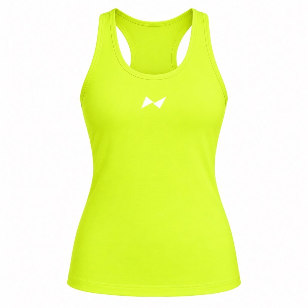 Musculosa deportiva de dama Nassau Amarillo Fluo