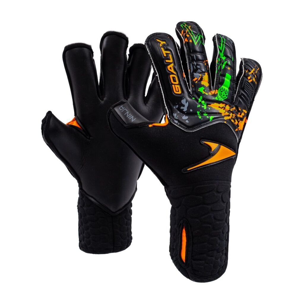 Guantes de arquero Goalty Ninja Negro y naranja - vista 1