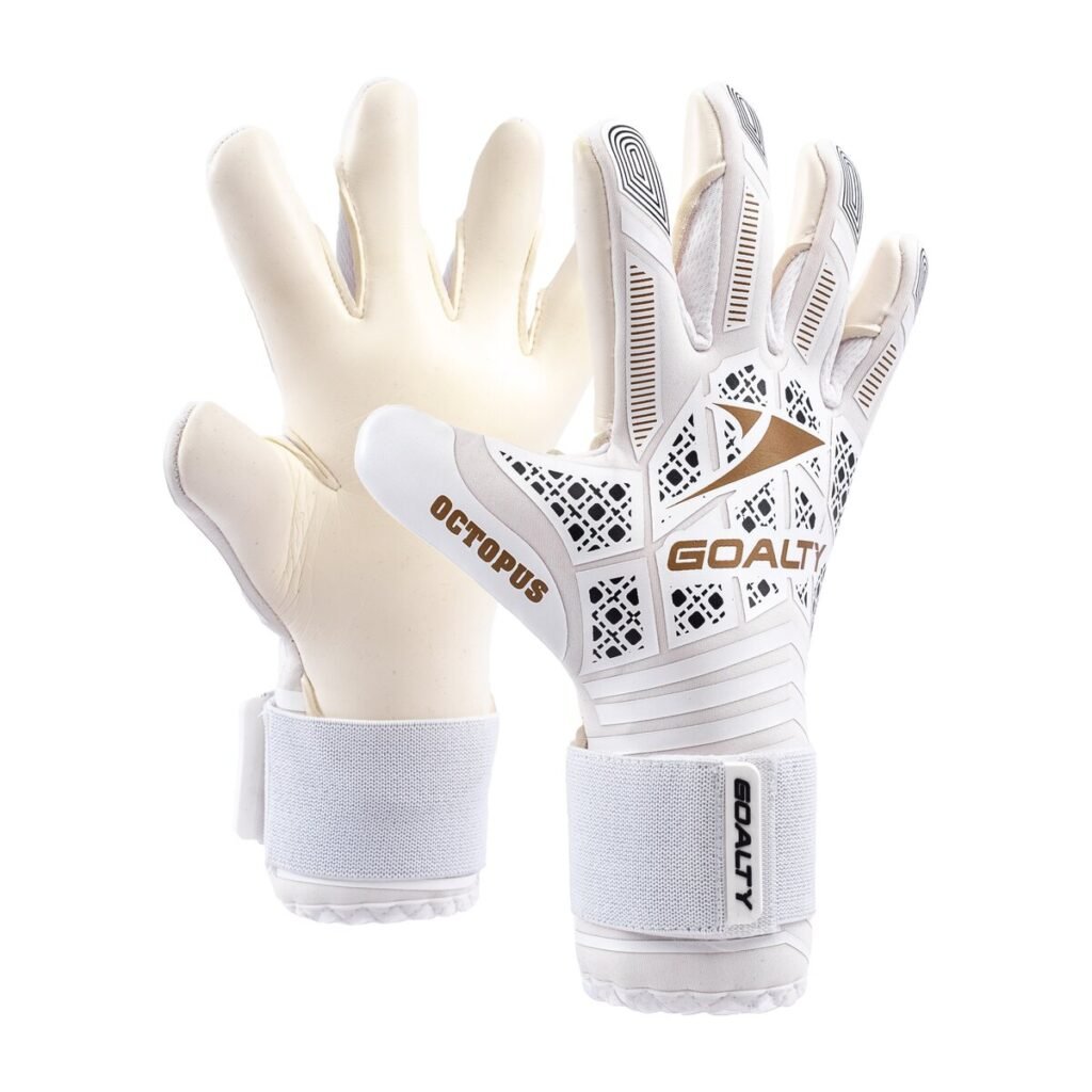 Guantes de arquero Goalty Octopus Blanco y dorado - vista 1