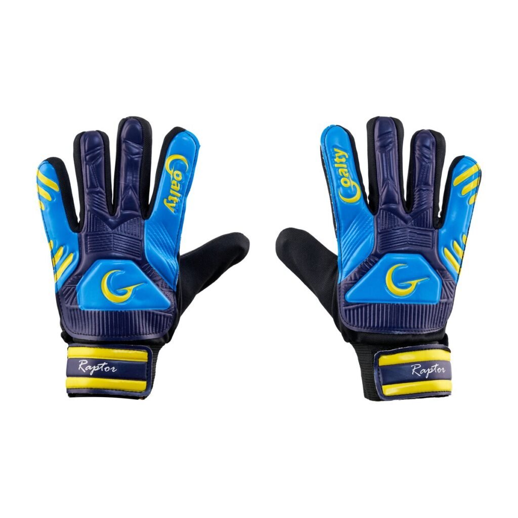 Guantes de arquero Goalty Raptor Kids Azul y amarillo - vista 1