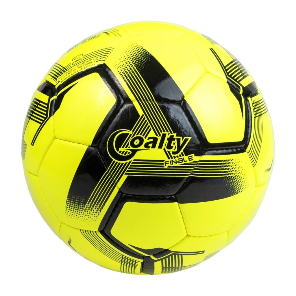 Pelota de fútbol N°5 Goalty Finale amarillo flúor