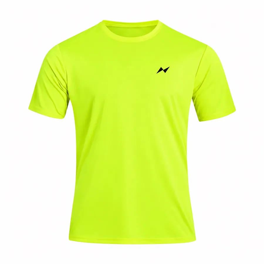 Remera de manga corta en tela Set Nassau Amarillo Fluo