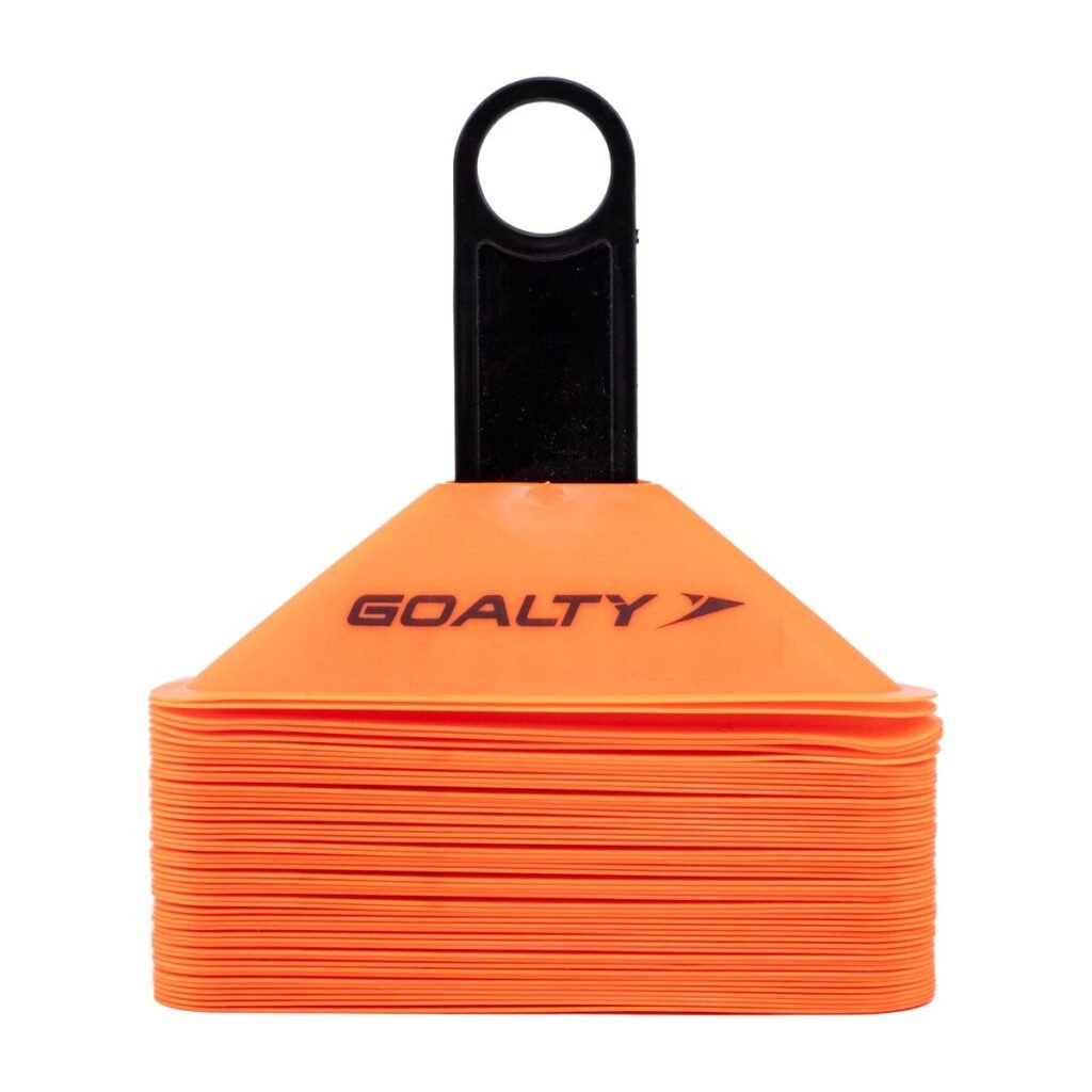Set x 50 conos tortuga triangular flúo Goalty Naranja - vista 1