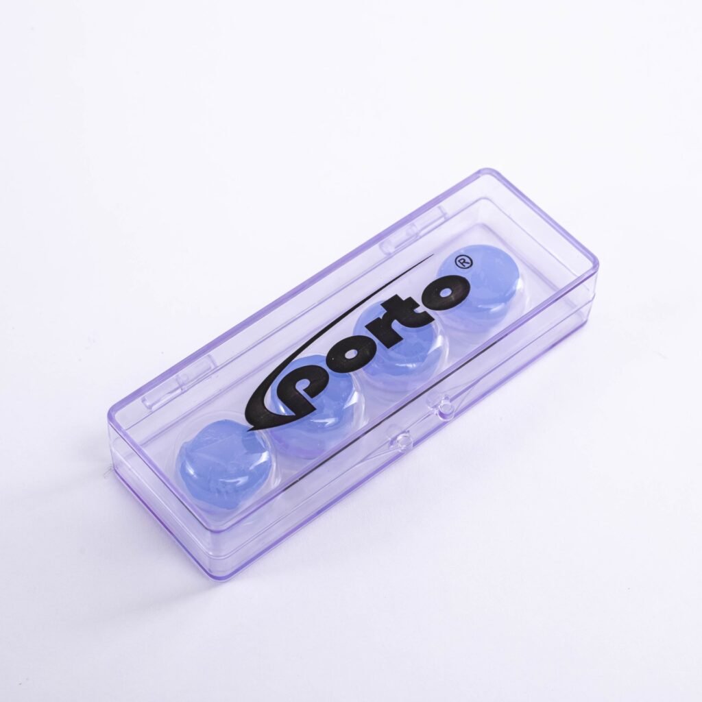 Tapon de oido x4 silicona redondo Sporto Azul
