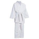 CASACA y PANTALON DE JUDO EN ALGODÓN BLANCO (TELA RUSTICA) TALLE 2
